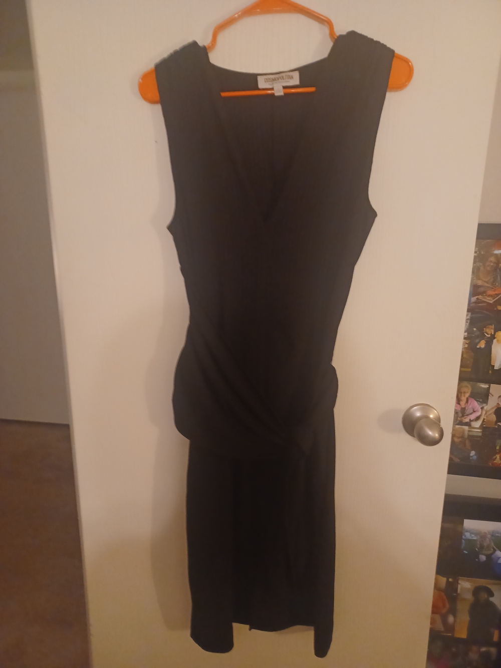 Classic Black Sleeveless Ribbed Sheath Dress